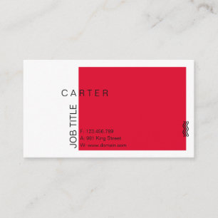 Carte De Visite Simple moderne élégant de conception
