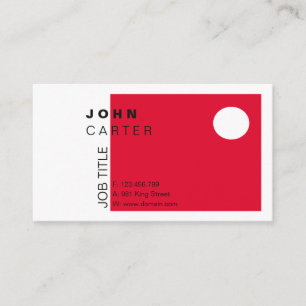 Carte De Visite Simple moderne élégant de conception