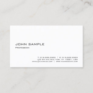 Carte De Visite Simple moderne élégant Modèle professionnel