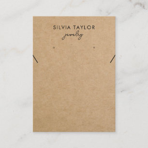 Carte De Visite Simple moderne minimaliste affichage de l'oreille