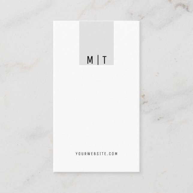Carte De Visite Simple, moderne, minimaliste et tendance (Devant)