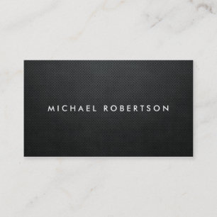 Carte De Visite Simple moderne noir élégant simple professionnel