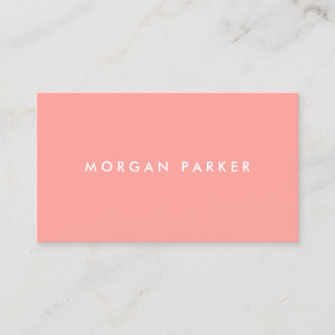 Carte De Visite Simple moderne Pastel Peach Professionnel