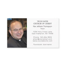 Simple moderne Pasteur Photo Église religieuse