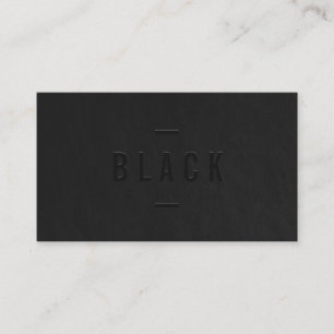 Carte De Visite Simple moderne professionnel noir et blanc éléga