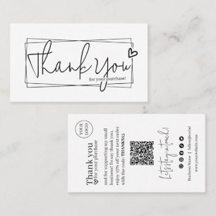 Carte De Visite Simple Moderne Script, Entreprise de Bougies Merci