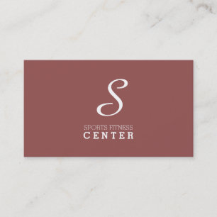 Carte De Visite Simple Monogramme (cordoue)