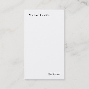 Carte De Visite Simple noir blanc minimaliste moderne Pro