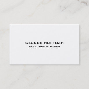 Carte De Visite Simple Noir Blanc Professionnel