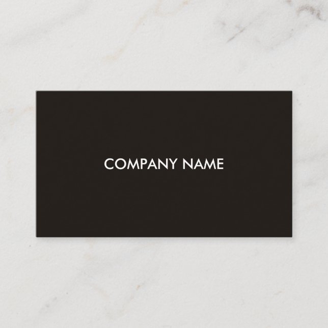 Carte De Visite Simple noir et blanc élégant professionnel moderne (Devant)