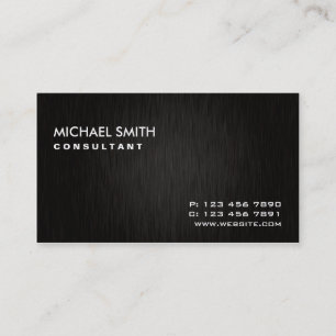 Carte De Visite Simple noir moderne simple élégant professionnel