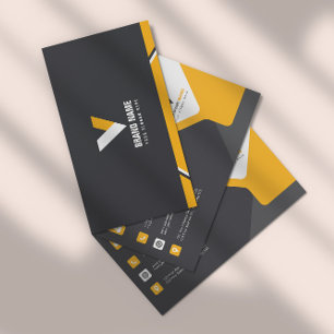 Carte De Visite Simple orange