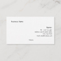Carte de visite SIMPLE PERSONNALISÉ