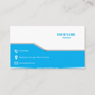 Carte de visite simple personnalisé