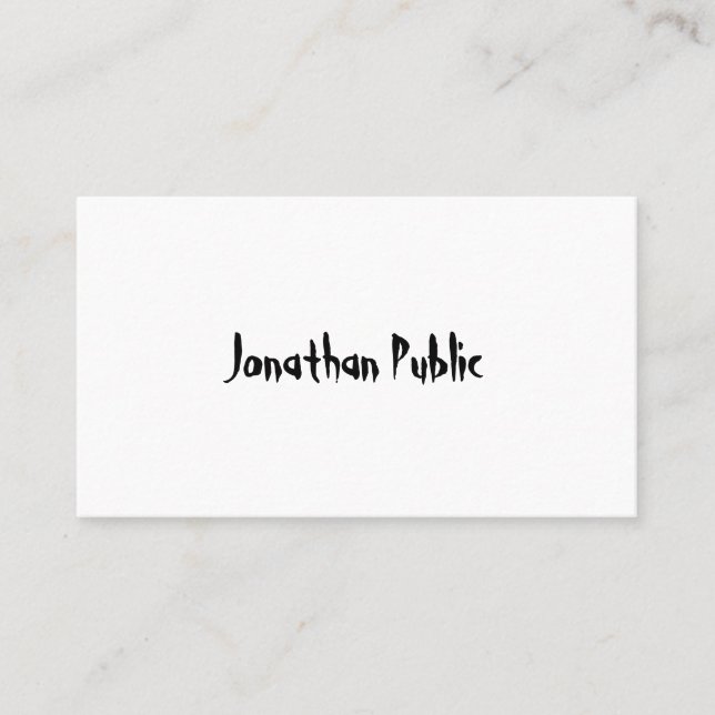 Carte De Visite Simple professionnel de conception artistique (Devant)
