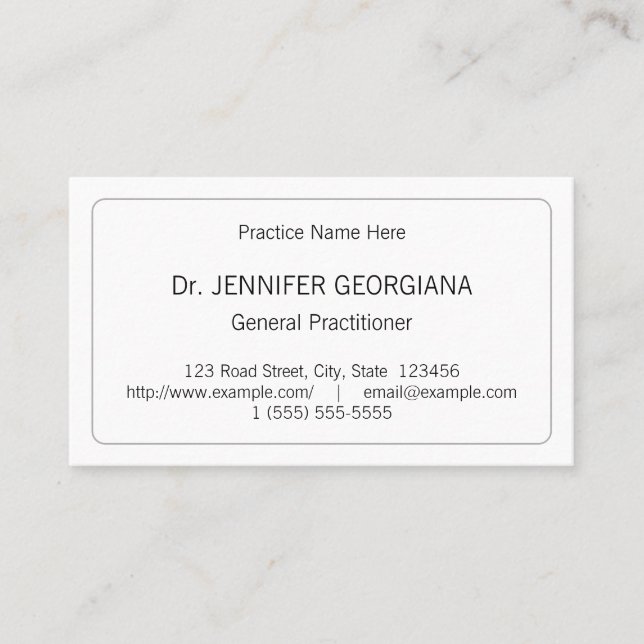 Carte de visite simple, professionnel et de base (Devant)