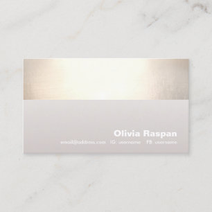 Carte De Visite Simple professionnel Gold Taupe Ombre