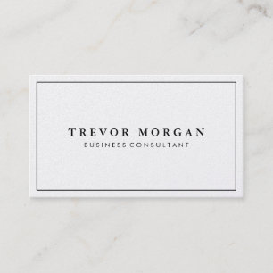 Carte De Visite Simple Professionnel - Limite de bordure noire