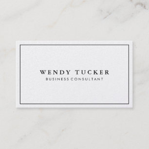 Carte De Visite Simple Professionnel - Limite de bordure noire