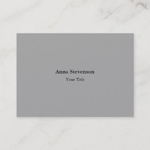Carte De Visite Simple simple créatif professionnel moderne gris
