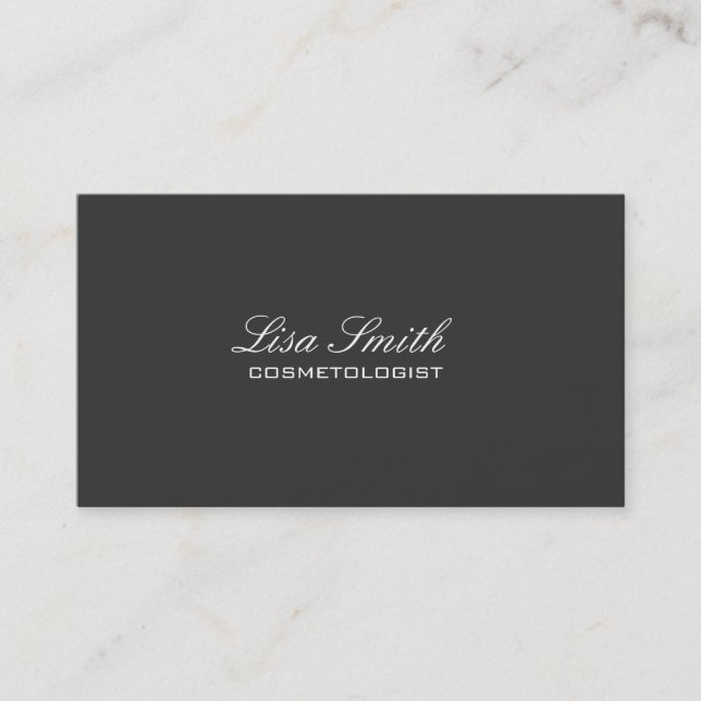 Carte De Visite Simple simple élégant professionnel de couturier (Devant)