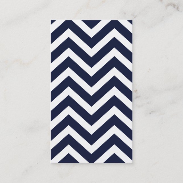 Carte de visite simple simple rayé de Chevron de (Devant)