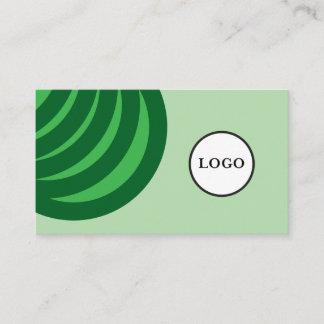 Carte De Visite Simple Soft Green Black Stylish Business Card