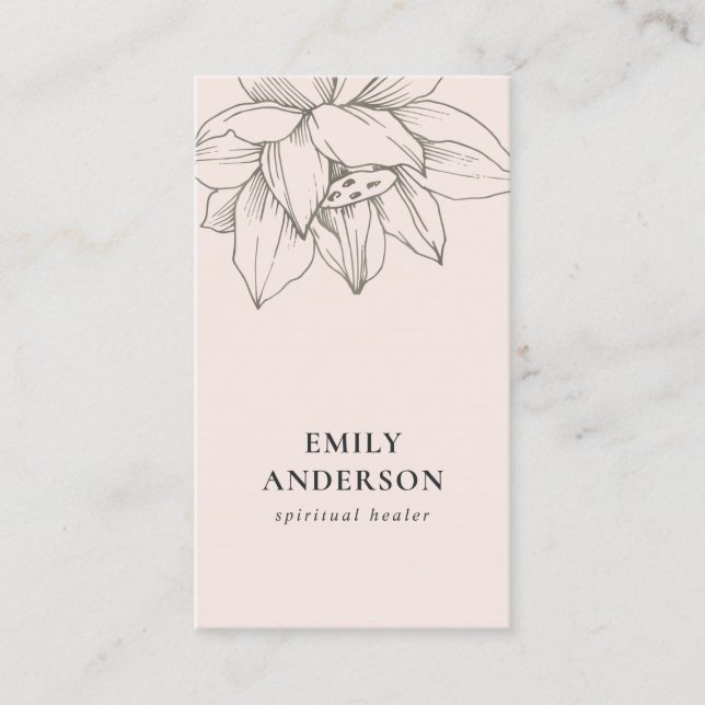 CARTE DE VISITE SIMPLE SPIRITUEL DE REIKI SIMPLE (Devant)