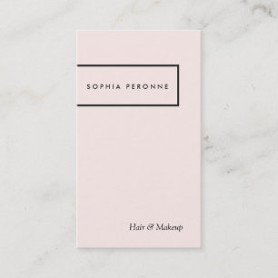 Carte De Visite Simple stylish Light Rose Beauty Salon et Spa