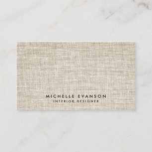 Carte De Visite Simple Tan Lin Look Minimal Élégant Professionnel