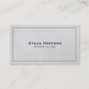Carte De Visite Simple traditionnel Procureur Gris Professionnel