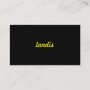 Carte De Visite Simple ultra jaune