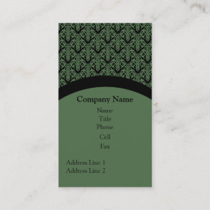 Carte de visite simple, vert