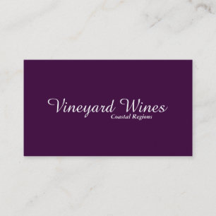 Carte De Visite Simple (violet profond)