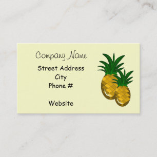 Carte De Visite Simplement ananas
