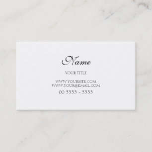 Carte De Visite Simples e Elegante