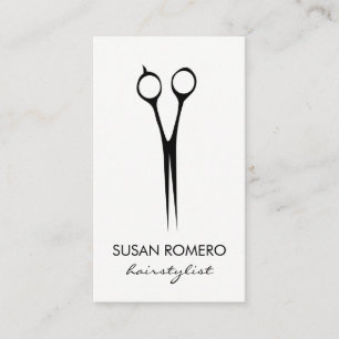 Carte De Visite Simples Shears De Salon