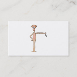 Carte De Visite Singe avec une chaussette
