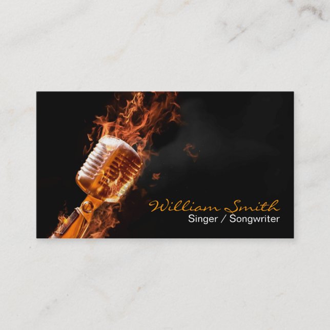 Carte De Visite Singer Business card (Devant)