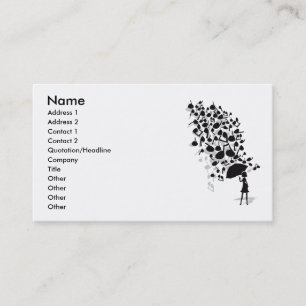 Carte De Visite Singin sous la pluie