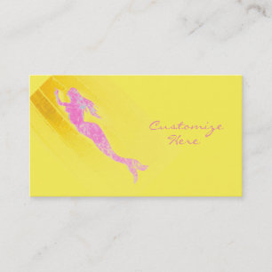 Carte De Visite sirène rose
