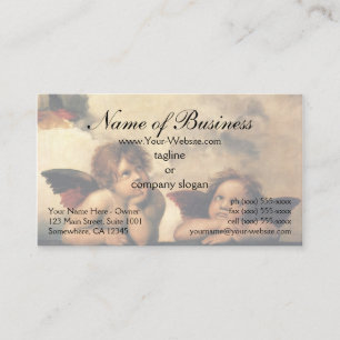 Carte De Visite Sistine Madonna Angels par Raphael Raffaello