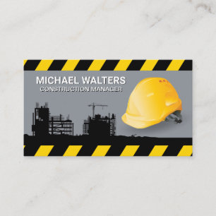 Carte De Visite Site de construction de Casquettes durs Construc