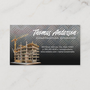 Carte De Visite Site de construction   Développement du bâtiment