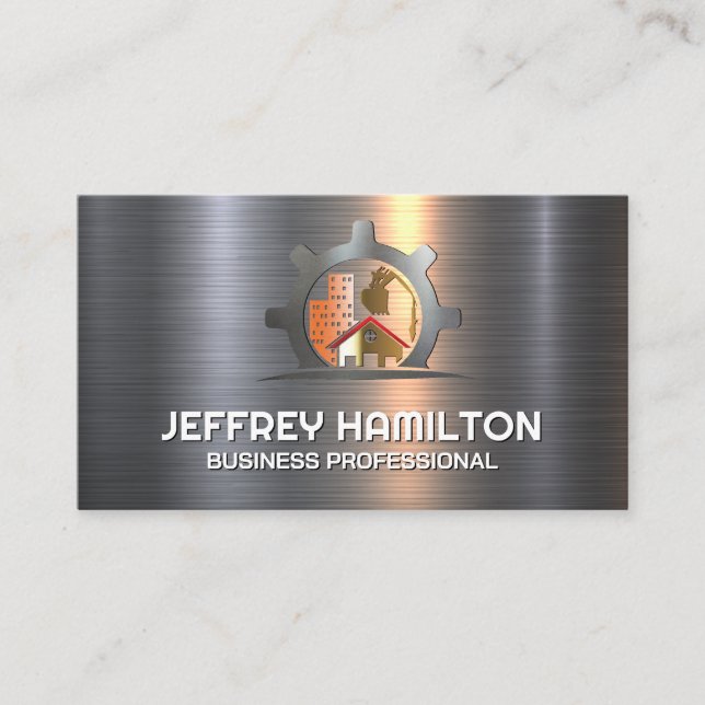 Carte De Visite Site de construction | Entrepreneur général | Coul (Devant)