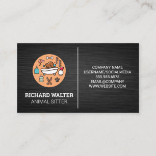 Carte De Visite Sitter animal   Prise en charge