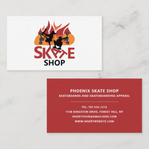 Carte De Visite Skate Shop, Skateboard