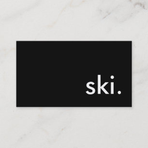 Carte De Visite ski