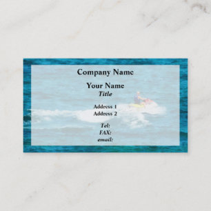 Carte De Visite Ski de jet d'homme