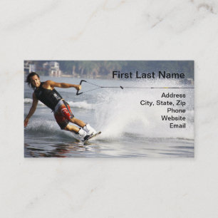 Carte De Visite Ski d'eau